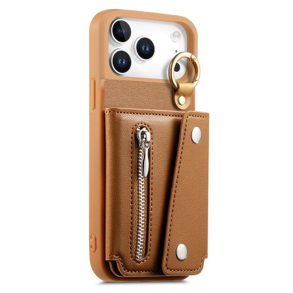 Flip Zipper Wallet Phone Case Compatible with iPhone 17 Pro Max