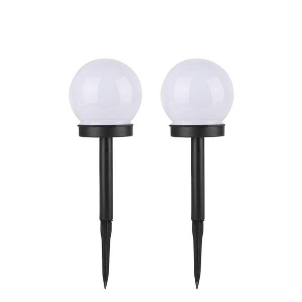 Solar Garden White LED Lights for Decorative Home Pathway Patios Pack of 2