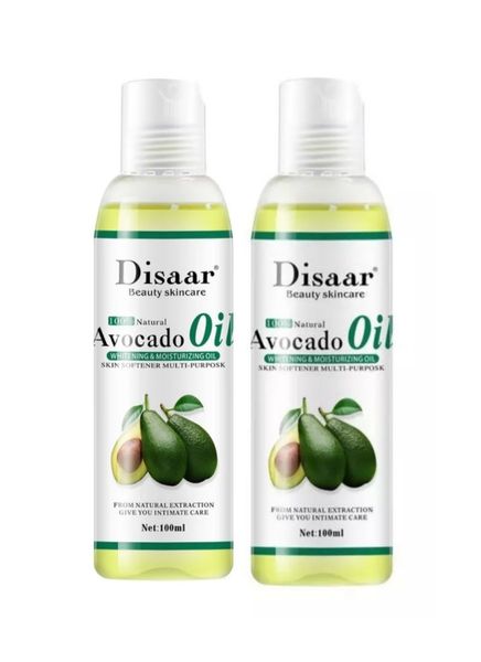Disaar Beauty Skin Care Natural Avocado Oil - Pack of 2 (100ml)