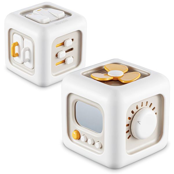 6-in-1 Cognitive Sensory Toy Busy Cube Toy Montessori Educational Toys