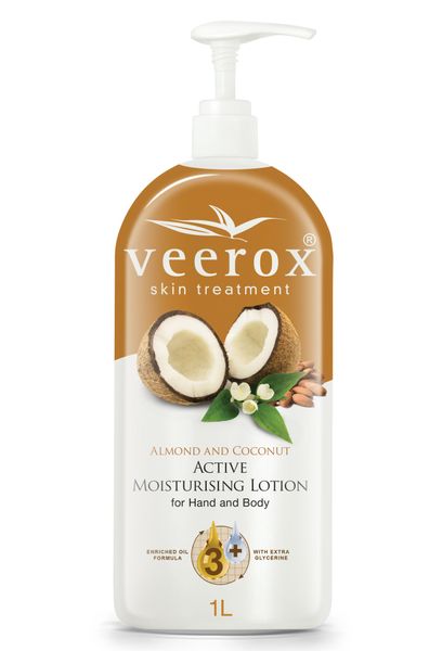 Veerox Skin Treatment Lotion with Almond and Coconut - 1 Litre