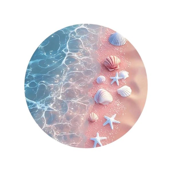 1 Piece - Surf And Scroll Mini Mouse Pad - Multicolor