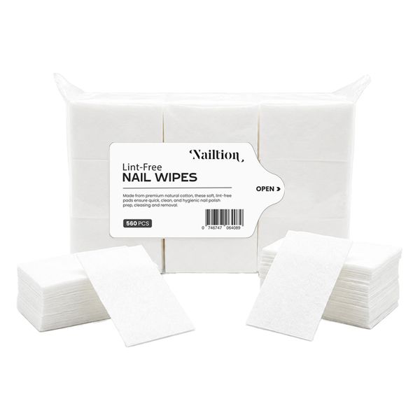 Nailtion Multi-purpose Lint-Free Nail Wipes - 560 Pieces