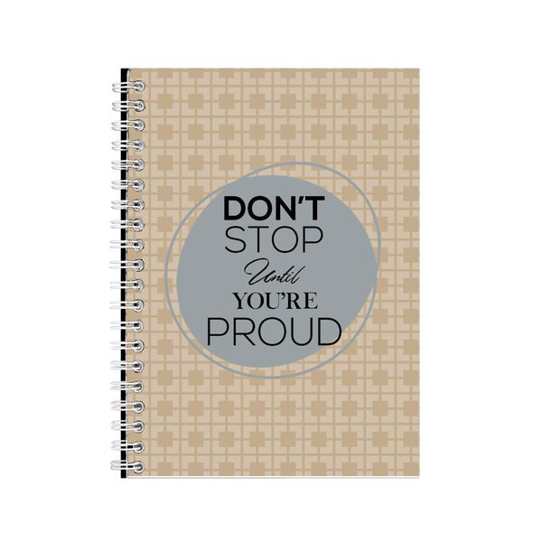 Proud A5 Notebook Spiral Lined Motivational Sayings Graphic Notepad Gift135