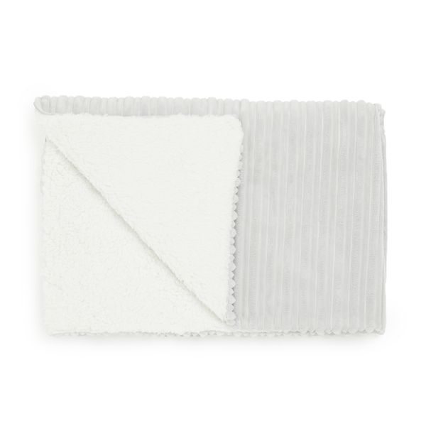 Wiggle Jacquard Blanket with Sherpa underside