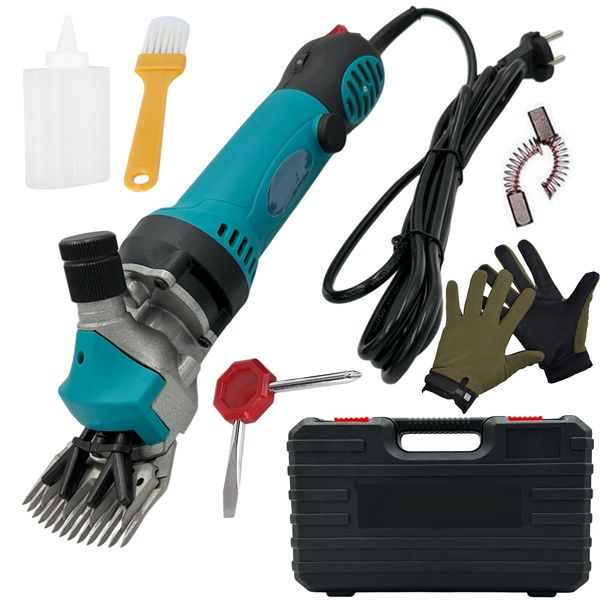 Heavy Duty 13 Teeth Wired Wool Shear Shaving Machine With Gloves &amp; Case