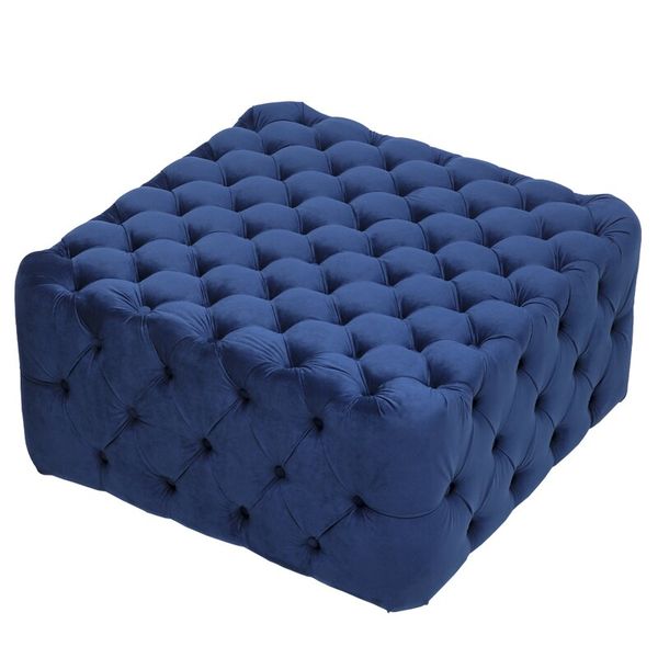 MaI Lifestyle - Saseki Tufted Velvet Large Square Ottoman