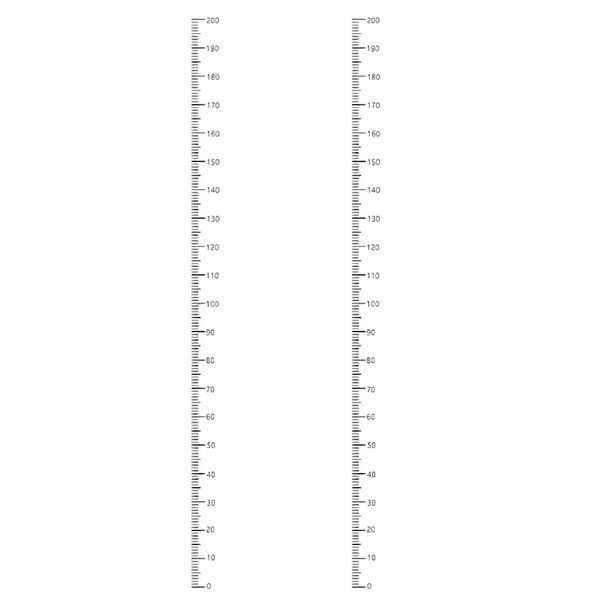Growth Mark Transparent Ruler Height Measure Chart Wall Room Stickers