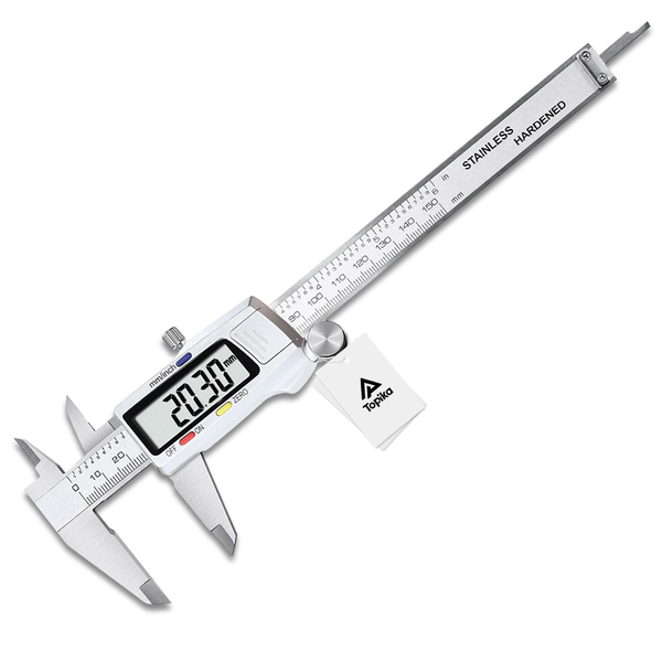 Digital Caliper, Stainless Steel Vernier Micrometer 150mm with LCD