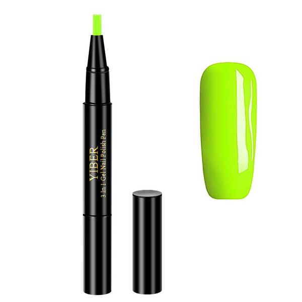 Yiber 3in1 Gel Nail Polish Pen - Green 15