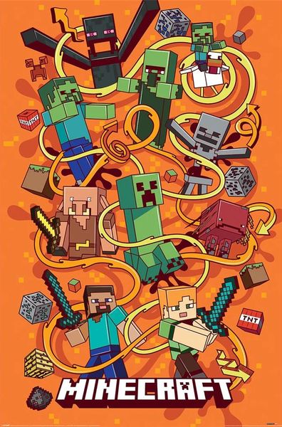 Minecraft (Funtage Montage) Poster