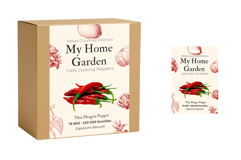 Chilli Grow Kit Complete - Thai Dragon + Seed pack