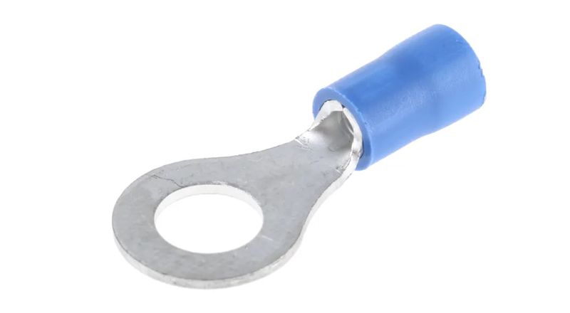 Blue Ring Terminals - 6.4mm (Pack of 100)