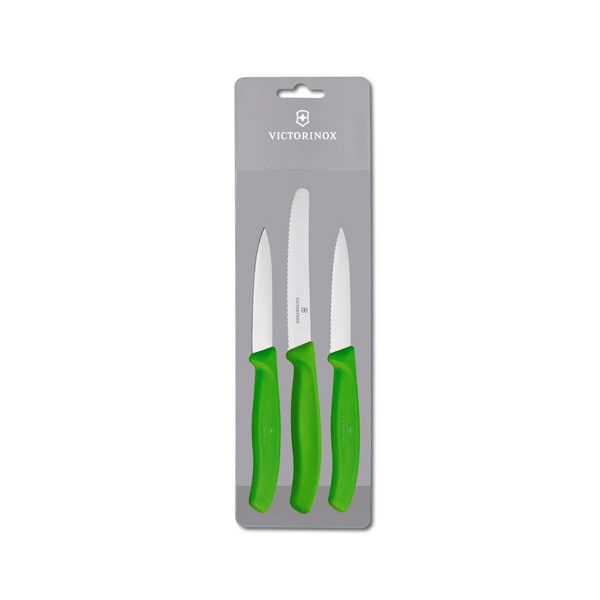 Victorinox Paring Knife Set 3Pce Green