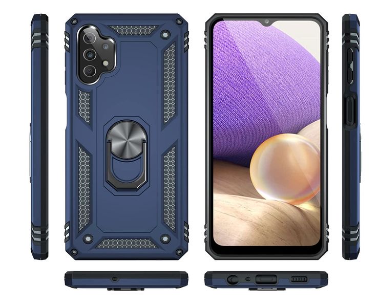 TUFF-LUV Rugged Case and Stand for the Samsung Galaxy A23 - Blue