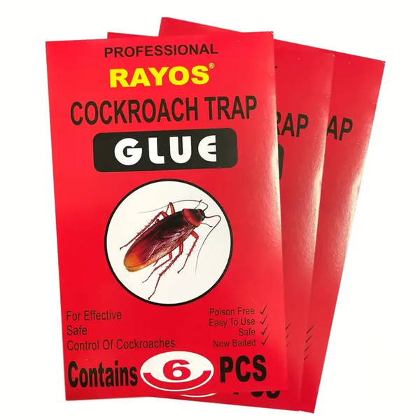 6Piece Cockroach Sticker Trap Sticky Cockroach Board