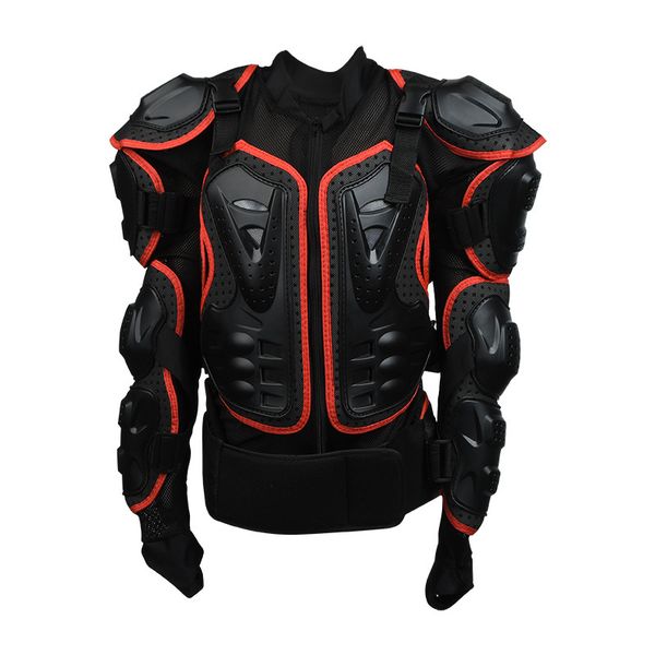 High-Quality Off-Road Motorcycle Armor Suit - Red XL