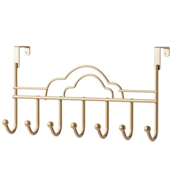 Ten-tech Cloud Shape 7 Hook Over The Door Metal Rack