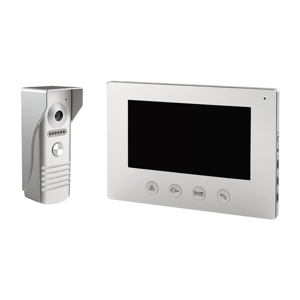 7-Inch 4-Wire Color Video Intercom System - Door Entry Phone with Monitor