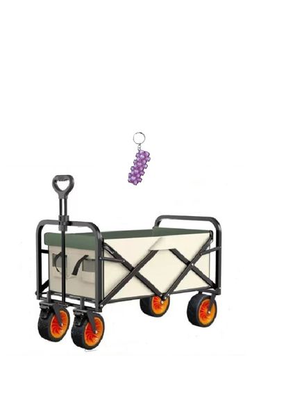 Portable Cart Outdoor Camping Foldable Light Wagon Trolley And A Keyholder