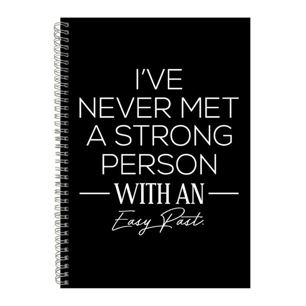 Easy A4 Notebook Spiral Lined Motivational Sayings Graphic Notepad Gift 204