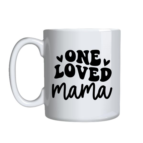 One Loved Coffee Mugs for Mother's Day Trendy Graphic Cup Design Present049