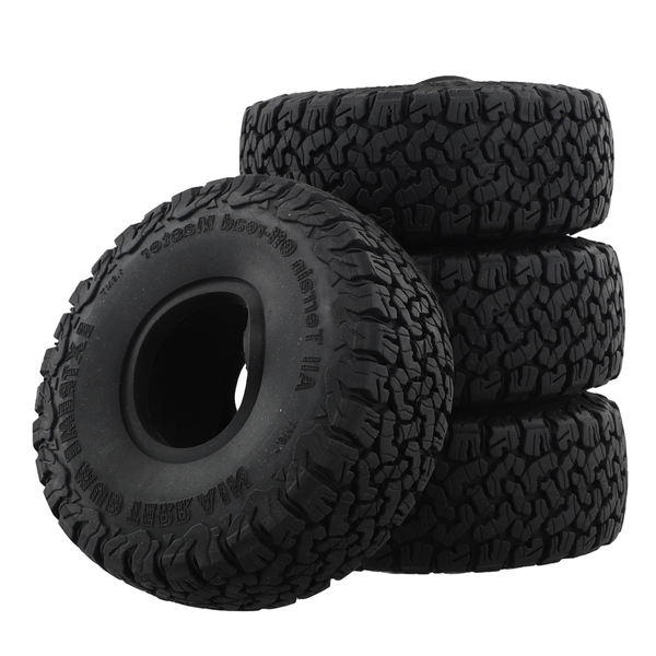 115x44Mm Soft Rubber Tyre for 1/10 Rc Crawler Car Trx-4 Axial Scx10
