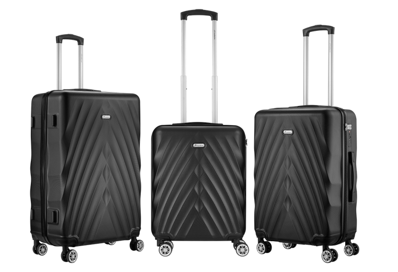 Travelwize Terra ABS Hardshell 4-Wheels Spinner 3 Piece Luggage Set