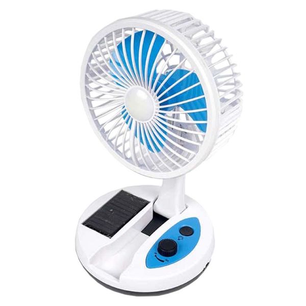 Multi-Functional Folding Solar Fan with LED Lights
