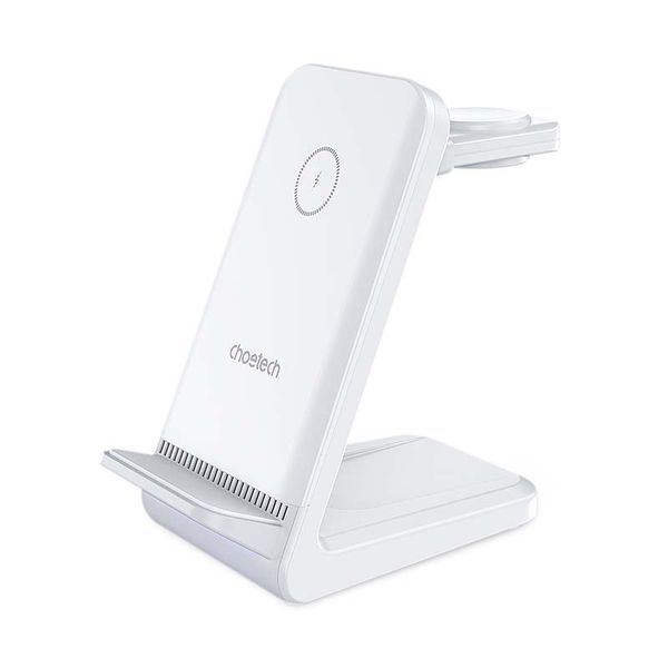 Choetech Fast Wireless 4 In 1 Magnetic Charging Stand T608-F 15W - White