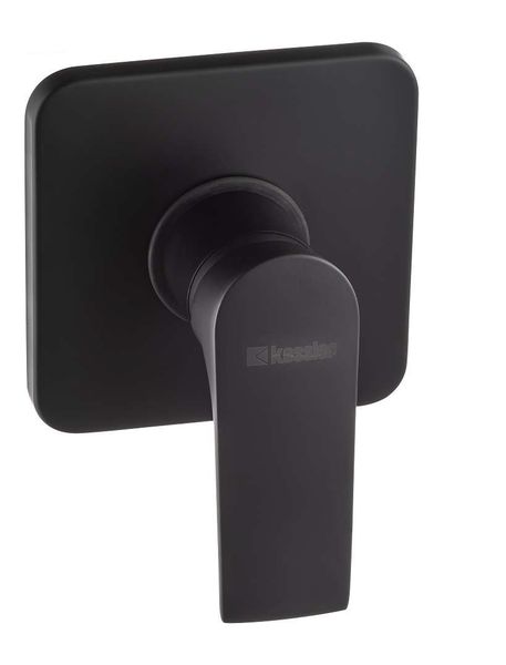 Brass Matt Black Square Shower Mixer