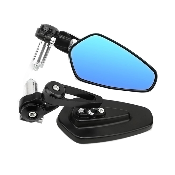 7/8" 22MM Motorcycle Mirror View Mirror Motorcycle Side Mirror-Black
