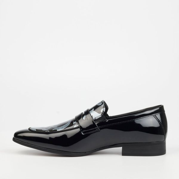 Mazerata Nanni 3 Pat/Pri Mens Black/Grey Loafer