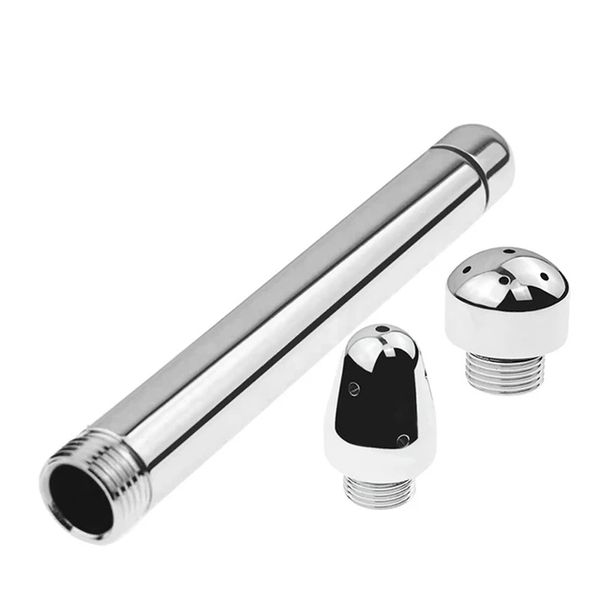 Metal Shower Syringe Douche/Enema/Spuit Cleaning with 3 x Different Heads