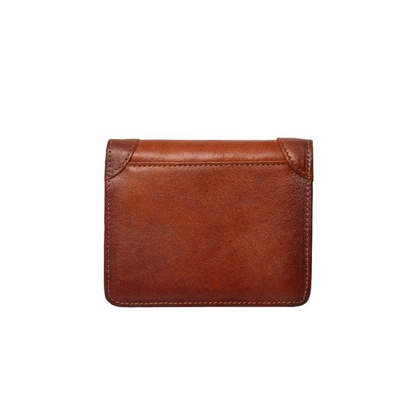 Ultra-thin Brown Cowhide Leather Wallet