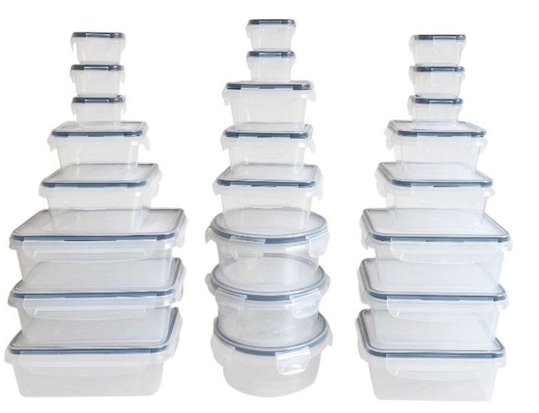 Melzware - 24 Piece Airtight Plastic Food Storage Container Set