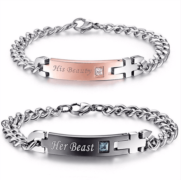 His Beauty &amp; Her Beast Bracelet Set for Couples