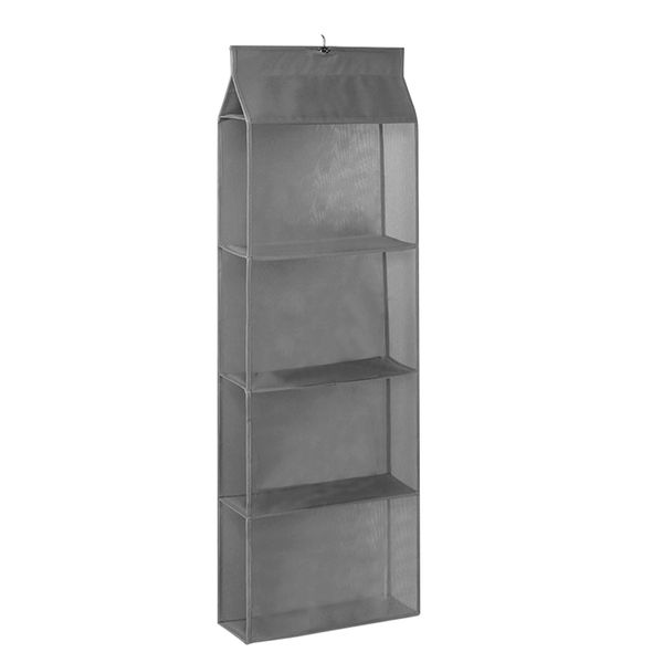 Home Foldable Hanging Bag 4 Layers Folding Shelf Handbag Organizer 2 Set