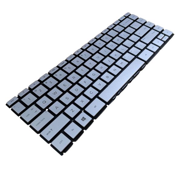 New Silver Backlit Keyboard Compatible with HP 14-DQ CK CD CM DG 240 245 G7