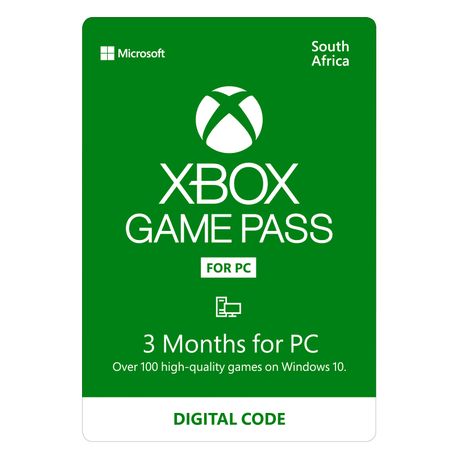 Microsoft Xbox Game Pass For Pc 3 Months Digital Code Buy Online In South Africa Takealot Com