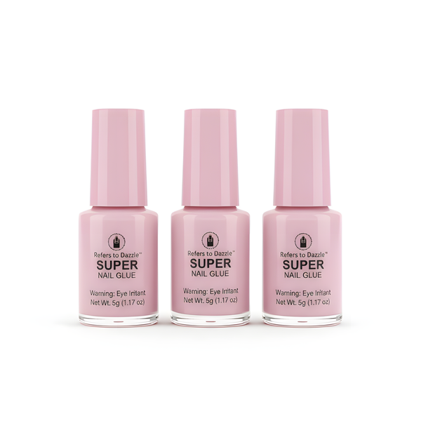 3Pack Super Nail Glue: Professional Lasting and Fast-Drying