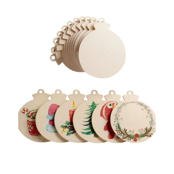 20-Piece DIY Colour-Yourself Christmas Bauble Ornaments - Brown