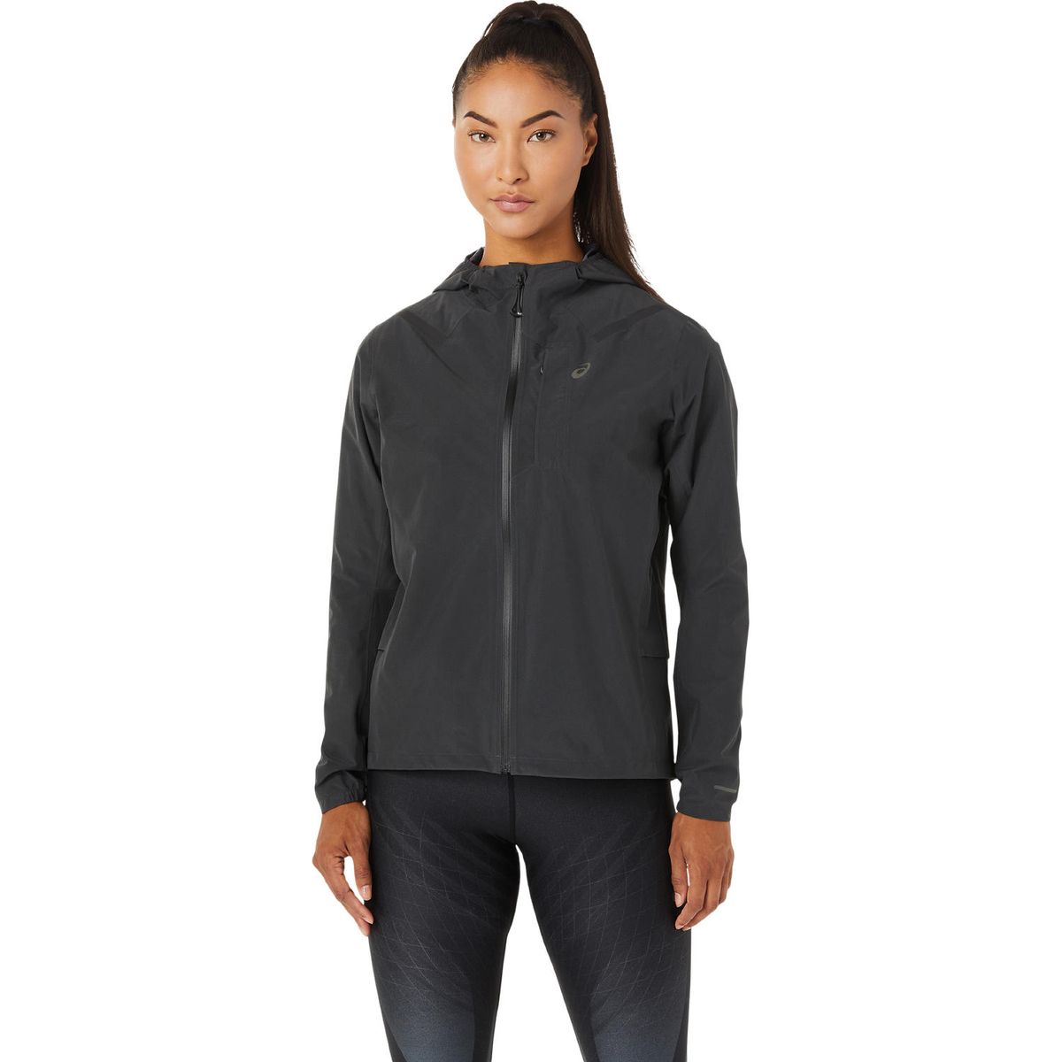 ASICS Women's Accelerate Waterproof 2.0 Jacket - Graphite Grey | Shop ...