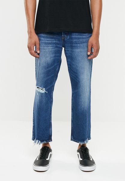 Men's Cheap Monday Sound Regular Fit Jeans - Dark Blue