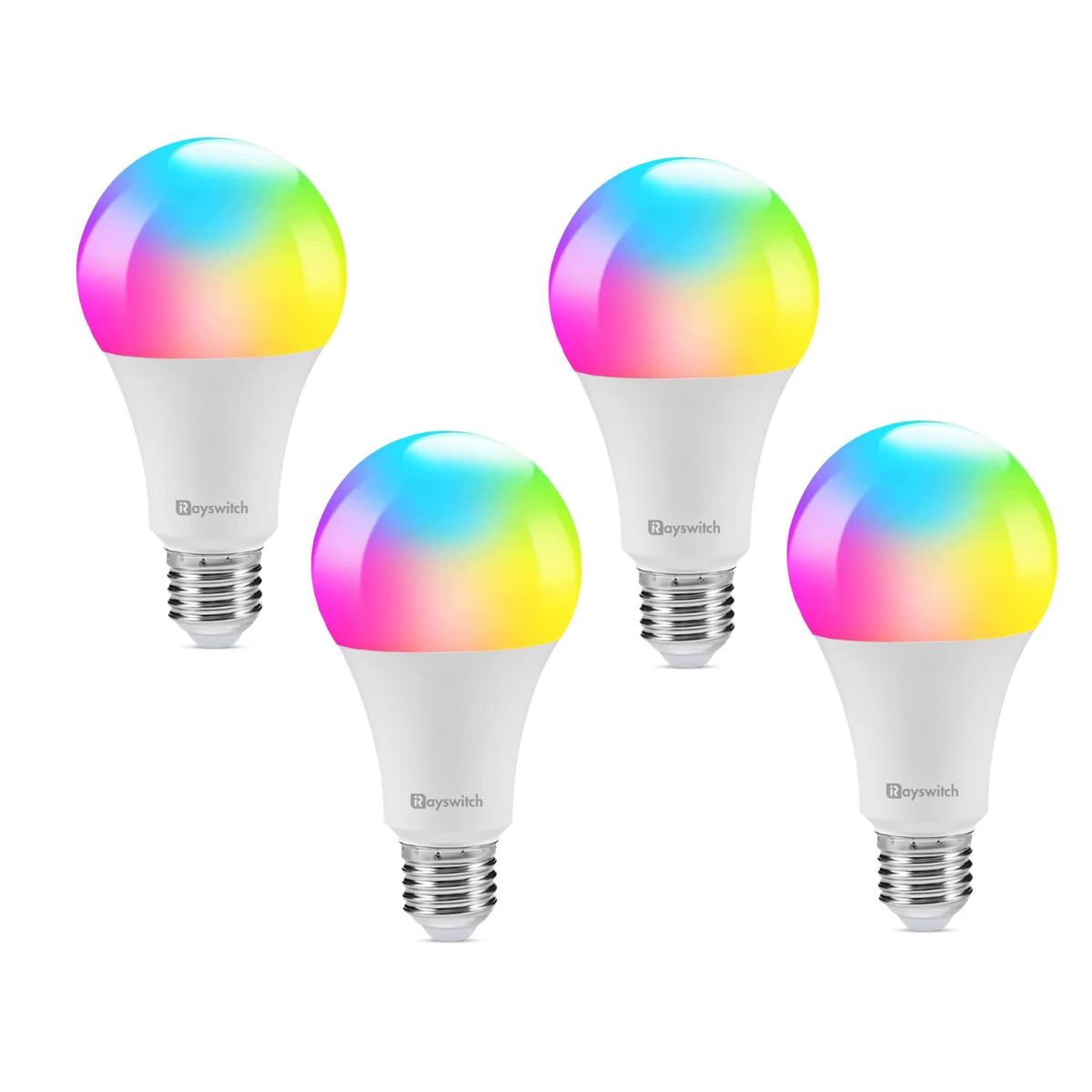 Rayswitch Smart Bulbs 9W 806lm, E27 LED Light Bulb, WIFI&Bluethooth ...