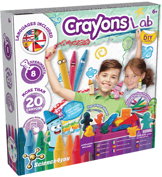 Science4you - Crayons Lab - Create Fun-Shaped Crayons, Educational STEM Toy