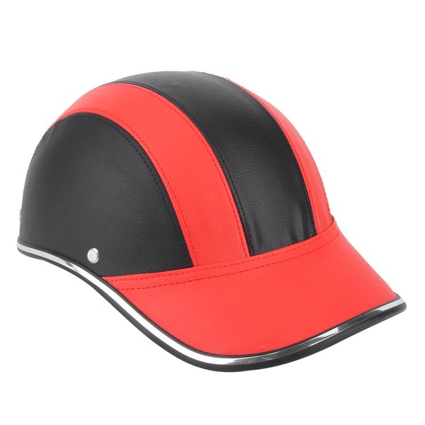 Universal Motorcycle Half Face Helmet Red A0322 Free Size