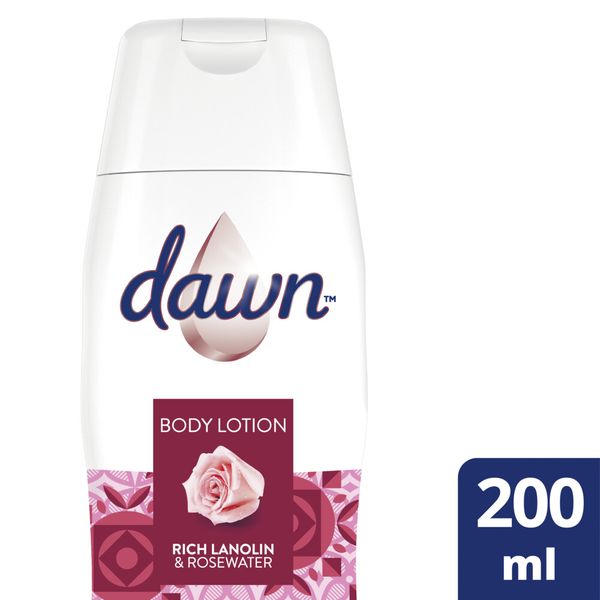 Dawn Rich Lanolin and Rose Water Silky Body Lotion for Soft Skin 200ml