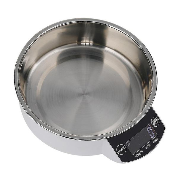 Digital Kitchen Scale with Stainless Steel Bowl