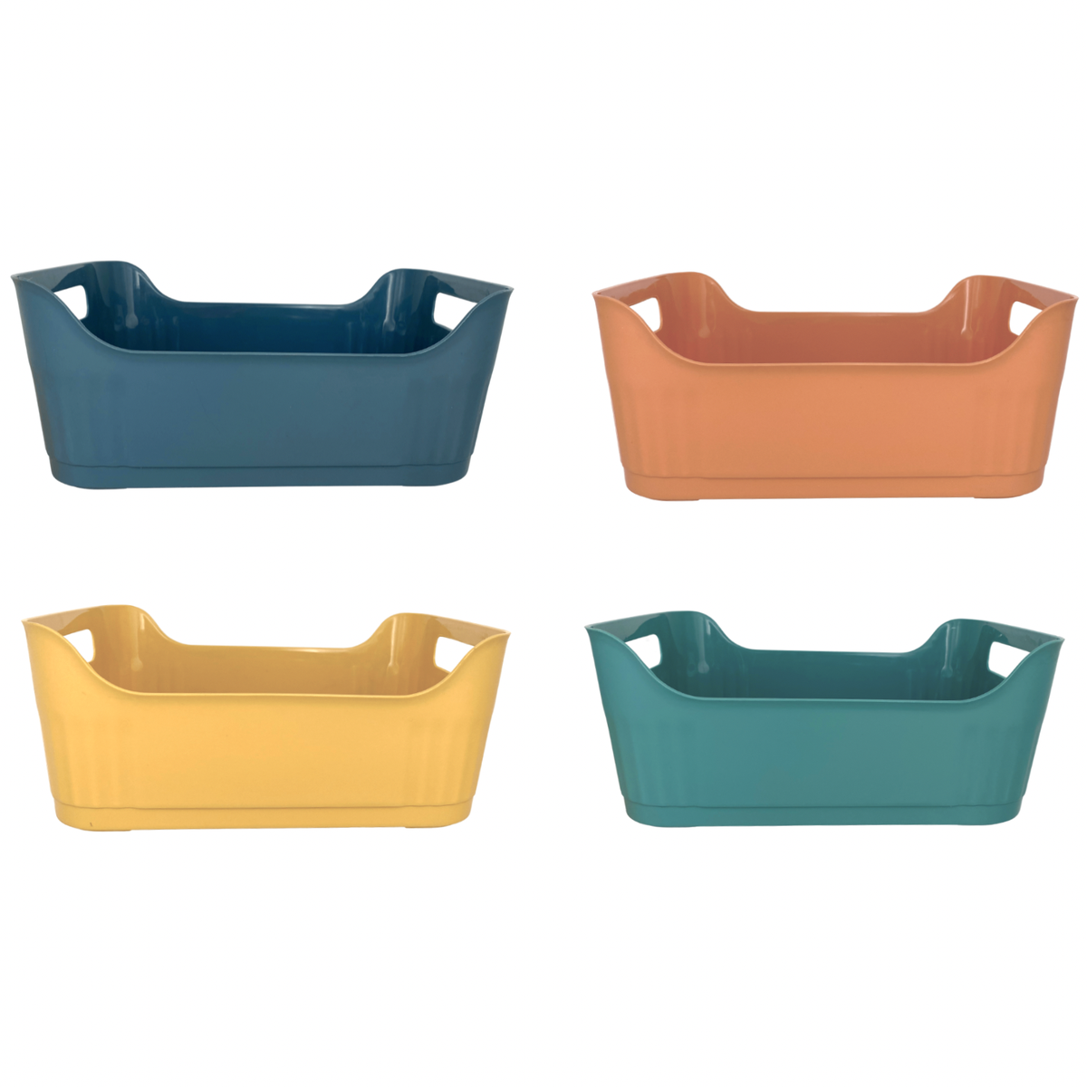 4 Pack MultiFunctional Storage Bin 34.5 x 24.5 x 14cm Buy Online